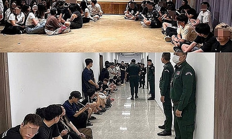 Campuchia bắt 75 người Thái Lan khi đột kích trại lừa đảo