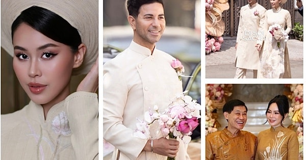 Câu chuyện ẩn chứa đằng sau chiếc áo dài tơ sen của 'công chúa hàng hiệu' Tiên Nguyễn