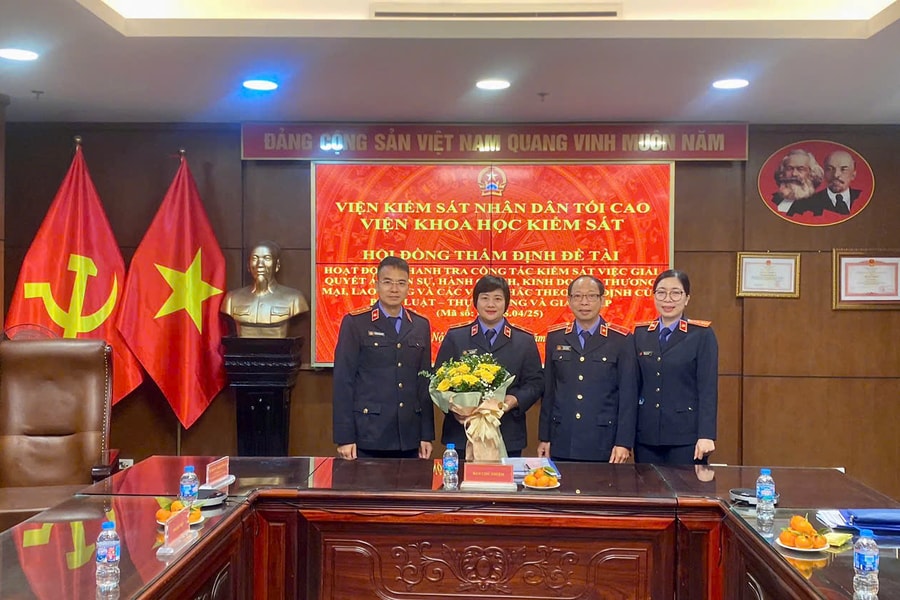 Nghiệm thu Đề tài khoa học do Thanh tra VKSND tối cao chủ trì