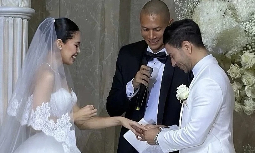 Vợ chồng Tiên Nguyễn trao lời thề nguyện