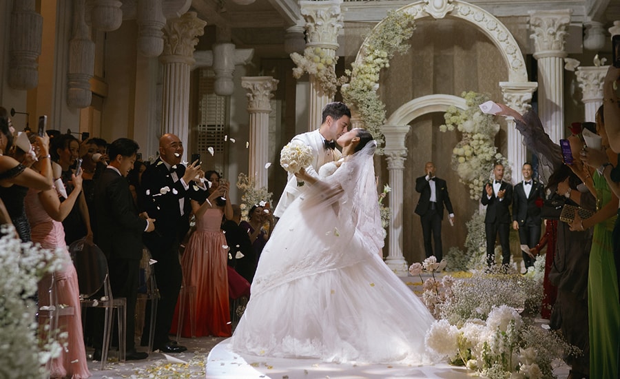 Tiệc cưới cảm hứng cổ điển của Tiên Nguyễn