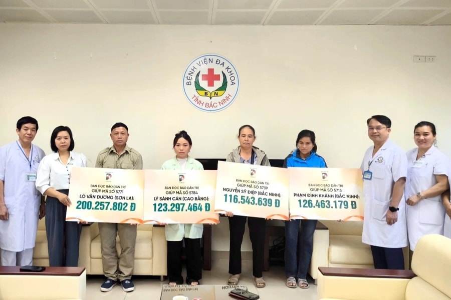 Trao hơn 626 triệu đồng tới 4 bệnh nhân bị tai nạn chấn thương sọ não