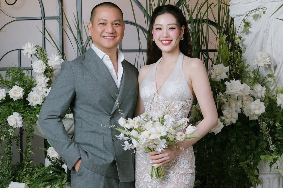 Hoa hậu Khánh Vân kỷ niệm ngày cưới