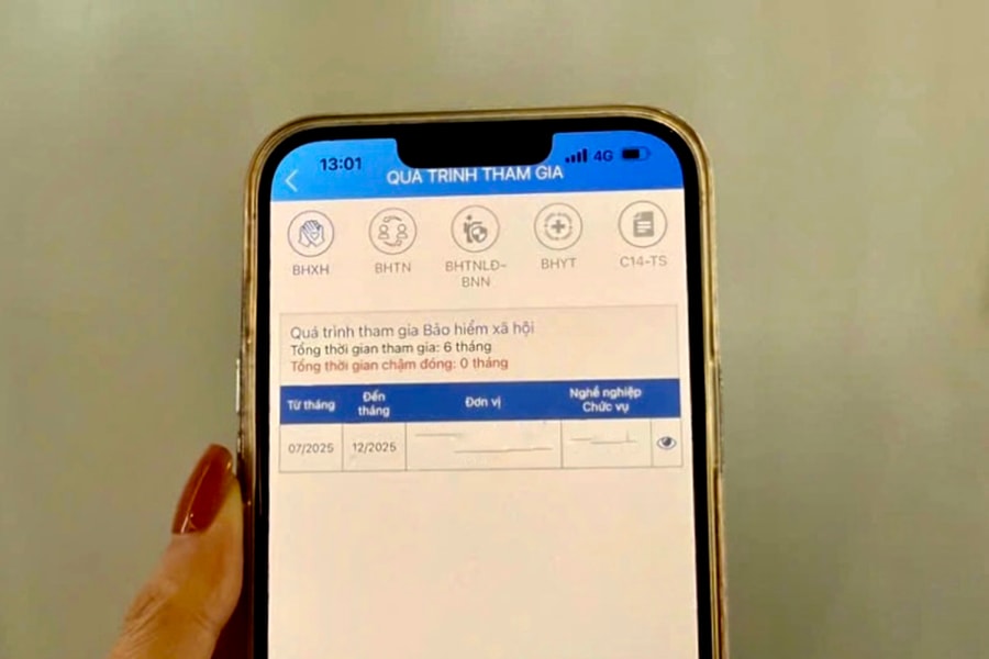 Lo lắng vì bị hụt thời gian đóng bảo hiểm xã hội trên VssID