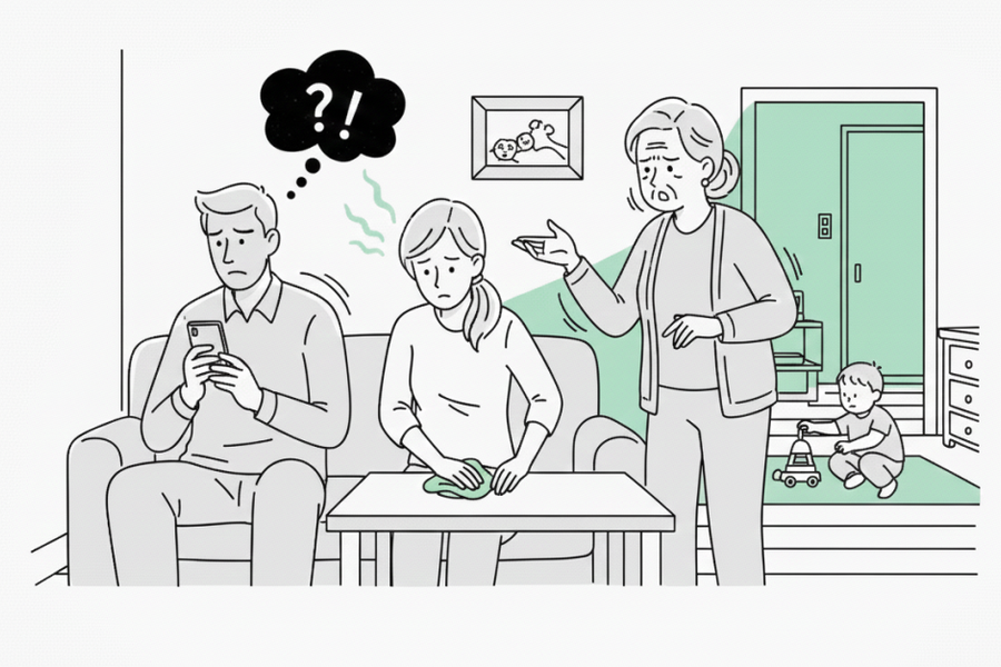 Ngột ngạt vì mẹ vợ thường xuyên tới chơi và ở lại