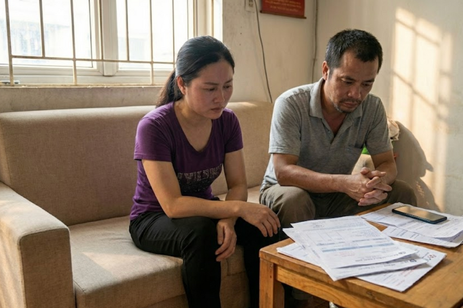 Cả nhà khổ sở vì con trai dùng căn cước 'vay vài chục triệu qua app'