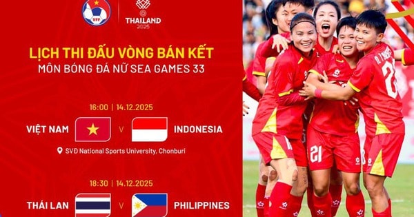Lịch thi đấu bán kết bóng đá nữ SEA Games 33: ĐT nữ Việt Nam đấu Indonesia