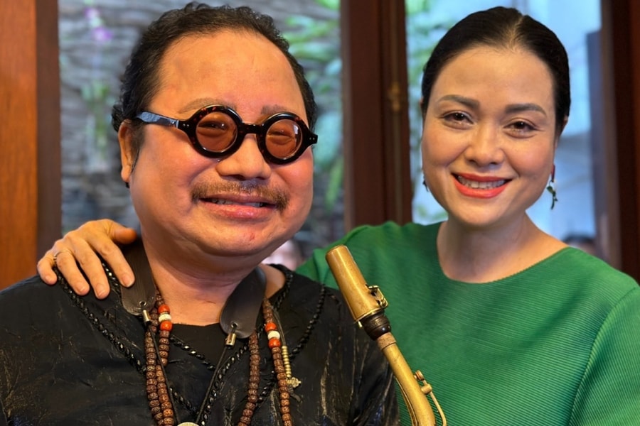 Nghệ sĩ Trần Mạnh Tuấn lần đầu biểu diễn cùng vợ