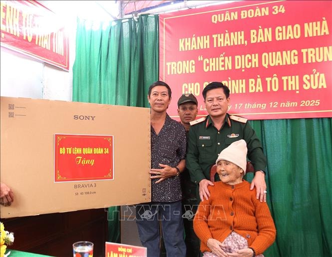 Ngôi nhà 'Chiến dịch Quang Trung' đầu tiên được bàn giao cho hộ dân tại Gia Lai