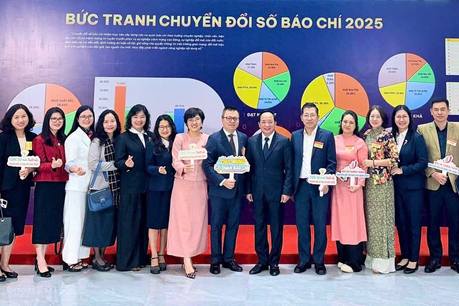 Báo Tin tức và Dân tộc lần thứ hai liên tiếp lọt top 10 cơ quan báo chí Trung ương chuyển đổi số xuất sắc