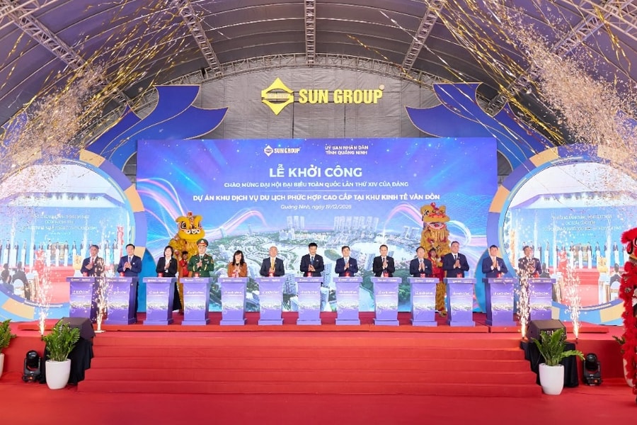 Siêu tổ hợp 2 tỷ USD được Sun Group khởi công tại đặc khu kinh tế Vân Đồn