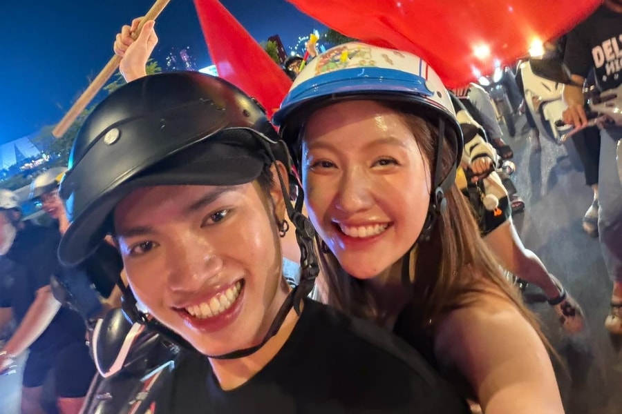 Em gái Trấn Thành gặp sự cố khi 'đi bão' cùng Pháp Kiều