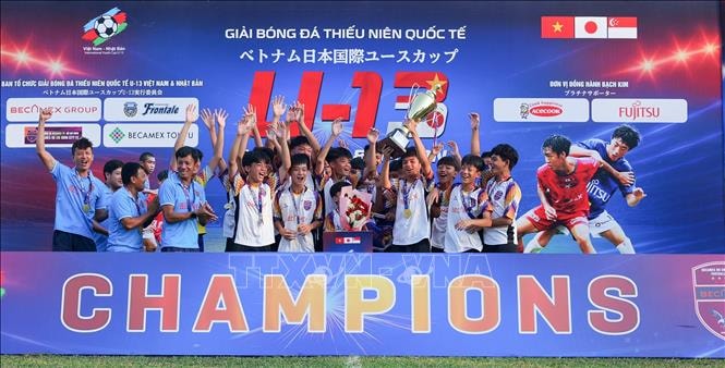 U13 Becamex Hồ Chí Minh City vô địch Giải bóng đá Thiếu niên Quốc tế U13 Việt Nam - Nhật Bản
