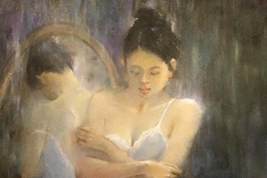 Vẻ đẹp vũ công ballet qua tranh sơn dầu