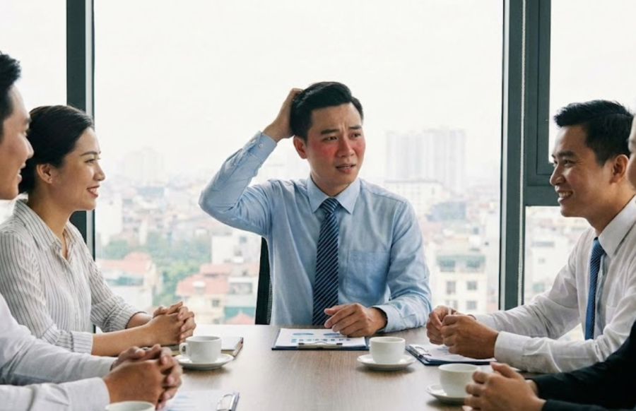 Giám đốc công ty nói chuyện 'khô như ngói' vì kém khối C