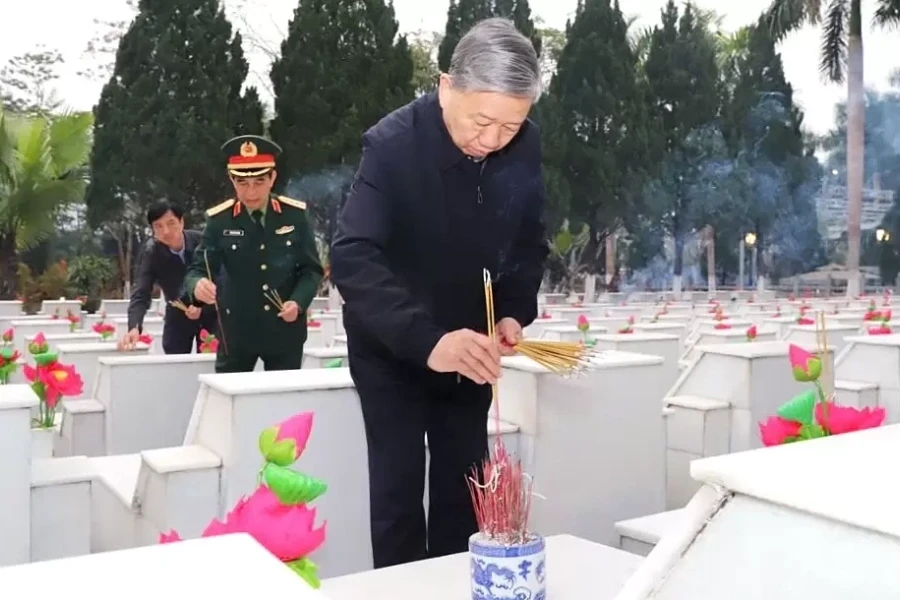 Tổng Bí thư: Hoàn thành quy tập hài cốt liệt sĩ Vị Xuyên năm 2027