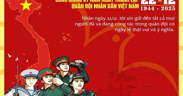Những mẫu thiệp chúc mừng ngày Quân đội Nhân dân Việt Nam 22/12 đẹp nhất