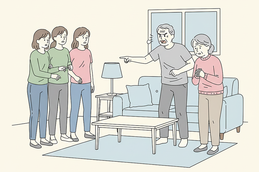 Bố từ mặt, đốt ảnh chị em tôi vì đứng về phía mẹ khi tòa xử ly hôn