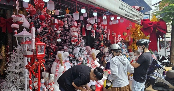 Đồ trang trí Giáng sinh giá "hạt dẻ" xuống phố