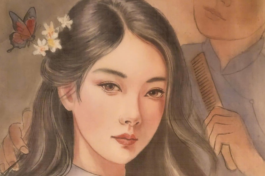 Nét dịu dàng của phụ nữ Việt qua tranh lụa