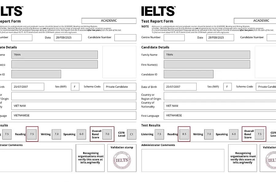 Gần 59.000 bài thi IELTS được nâng điểm