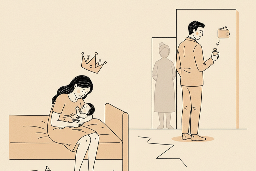 Tôi nhiễm trùng vết mổ, chồng vẫn nước hoa thơm phức đi chơi