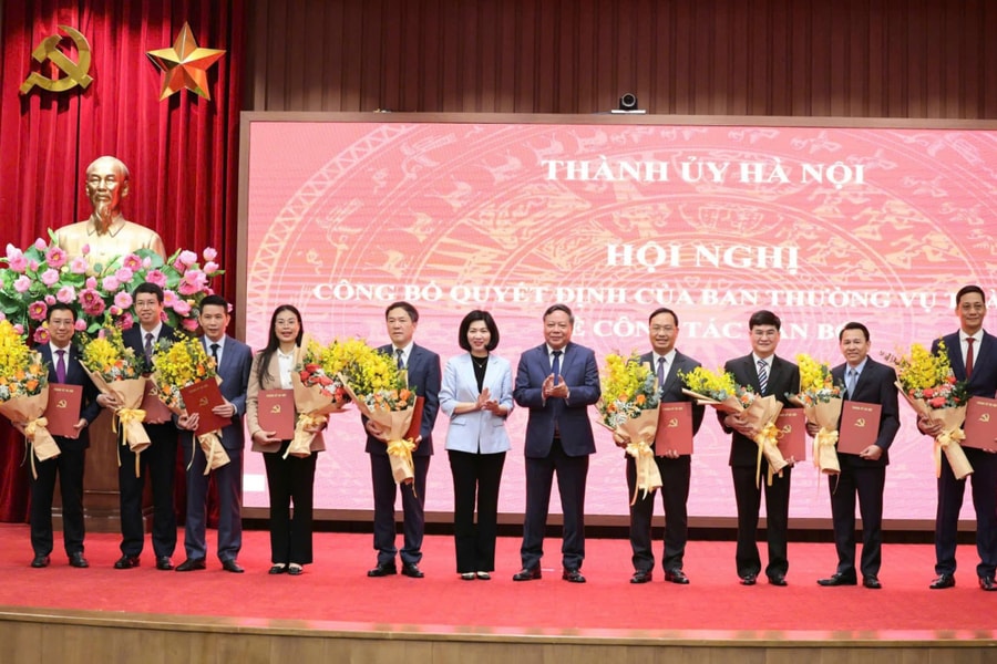 Hà Nội điều động, bổ nhiệm loạt cán bộ sở, ngành
