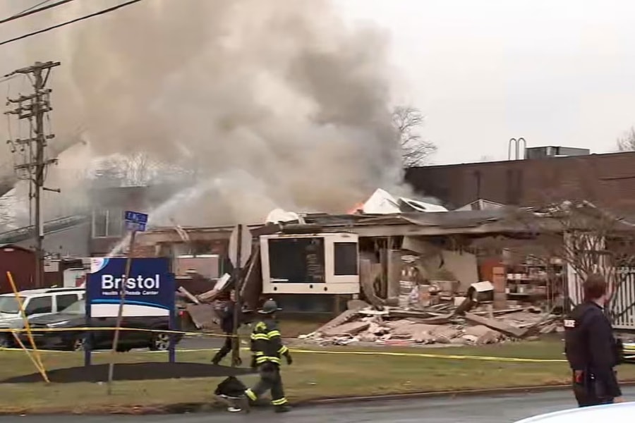 Nổ lớn làm sập viện dưỡng lão Mỹ, hai người chết