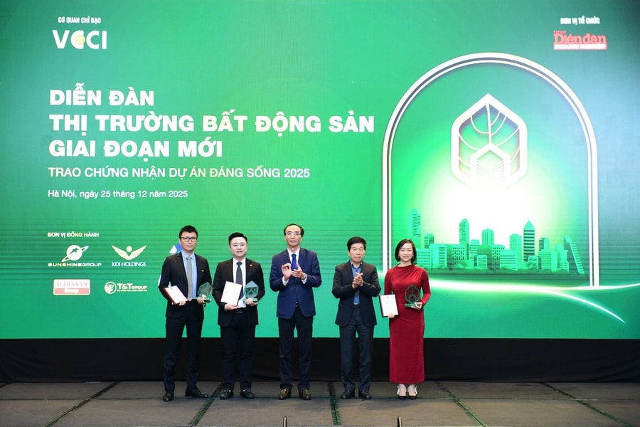 Hai dự án Sunshine Group được vinh danh tại chương trình 'Dự án đáng sống' 2025