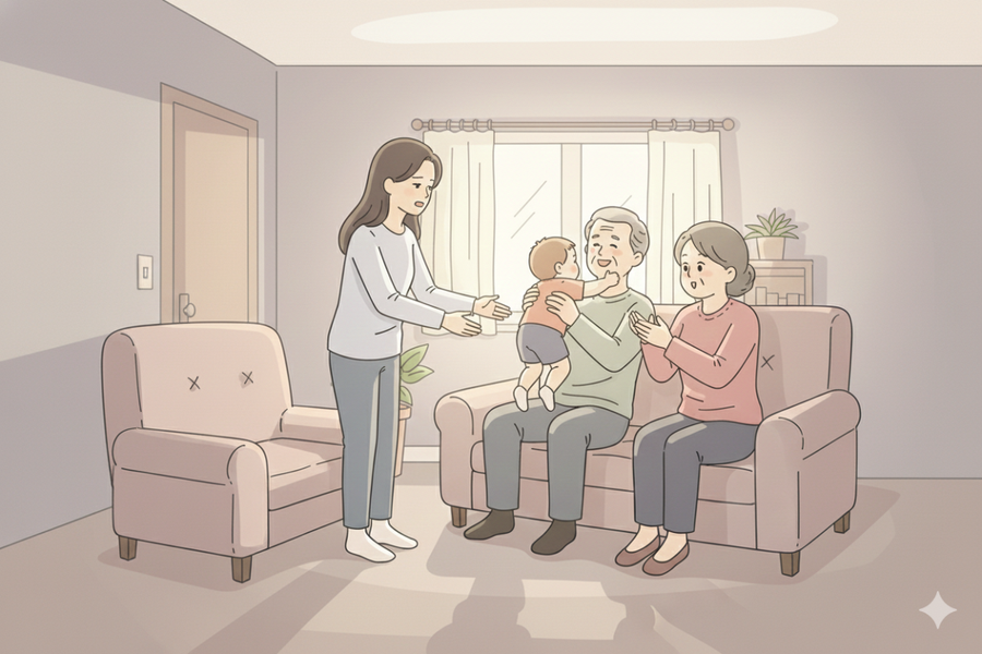 Đau đớn vì bị bố mẹ chồng 'tranh phần' chăm sóc, gần gũi con