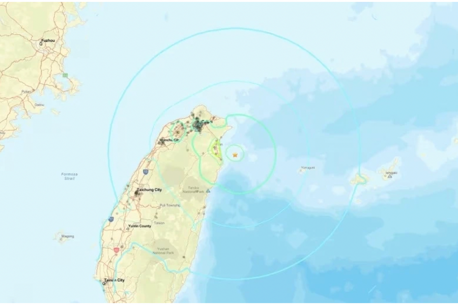 Động đất mạnh 7 độ Richter rung chuyển Đài Loan