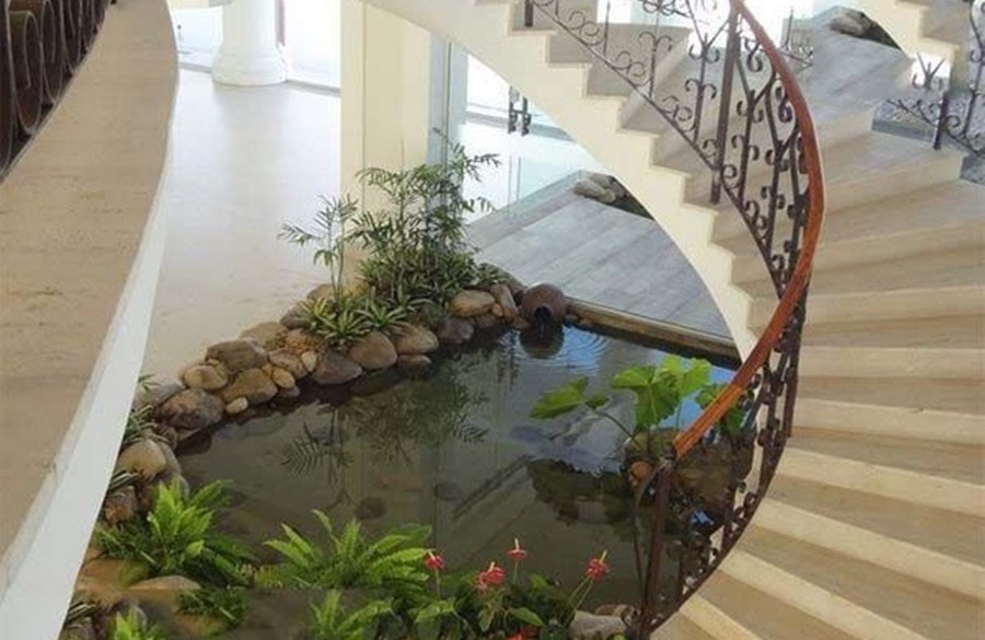 Những điều cần lưu ý khi thiết kế hồ cá Koi trong phòng khách