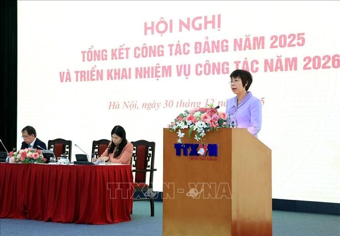 Thông tấn xã Việt Nam tổng kết công tác Đảng năm 2025