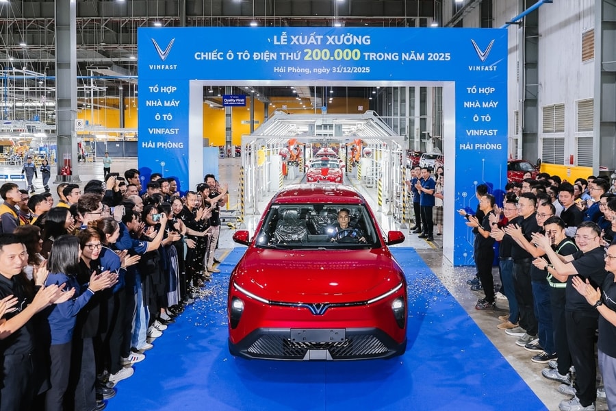 Nhà máy VinFast Hải Phòng xuất xưởng ôtô điện thứ 200.000