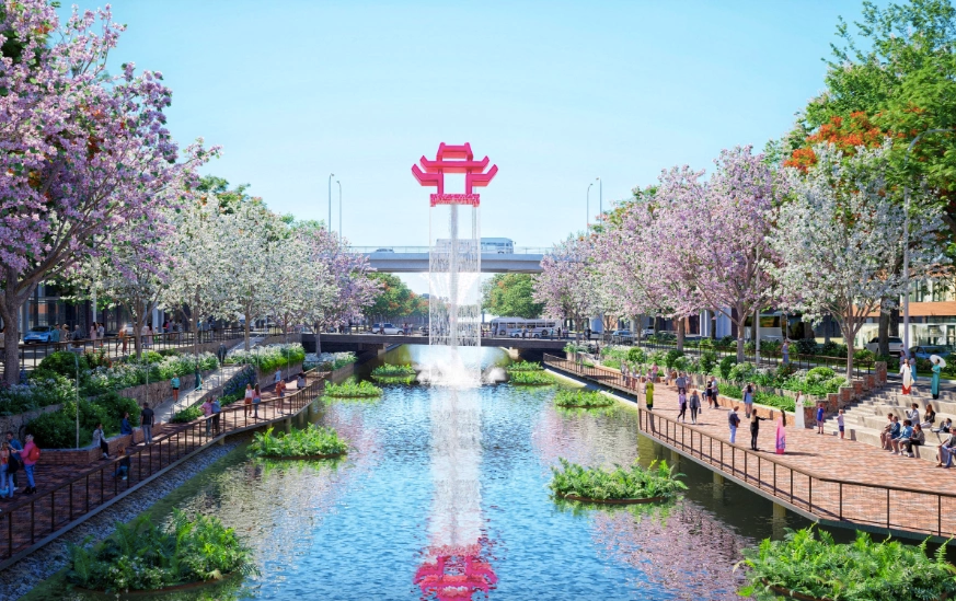 Định hướng kiến trúc, cảnh quan công viên hai bên sông Tô Lịch