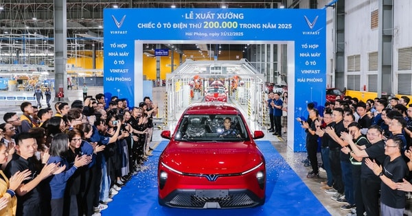 Nhà máy VinFast Hải Phòng vừa lập kỷ lục trong ngày cuối năm 2025