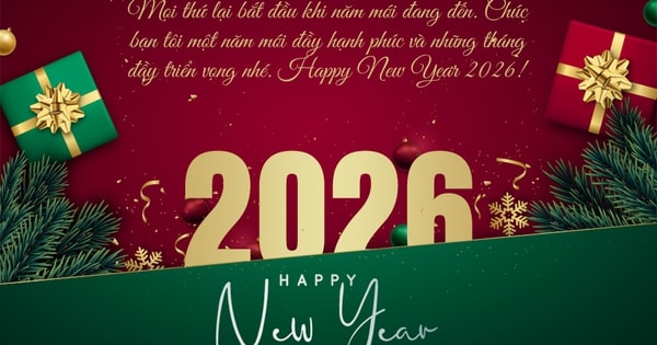 Những mẫu thiệp chúc mừng năm mới 2026 đẹp nhất