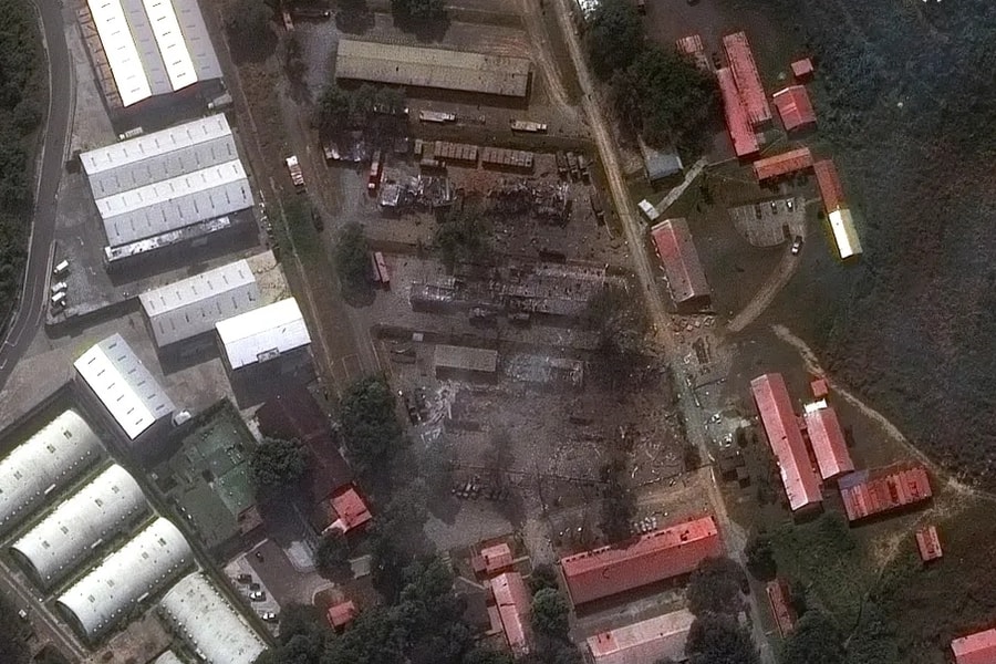 Ảnh vệ tinh căn cứ lớn nhất Venezuela trước và sau cuộc tập kích của Mỹ