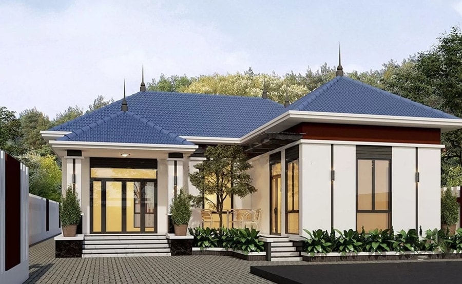 Những mẫu nhà mái Nhật 1 tầng đơn giản, hiện đại 2026