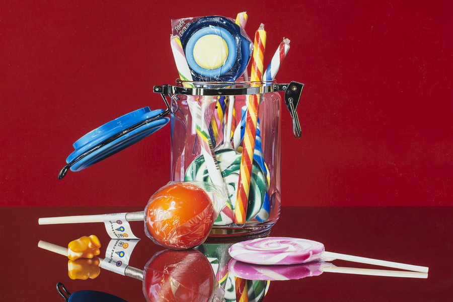 Tranh bánh kẹo như thật của họa sĩ Italy