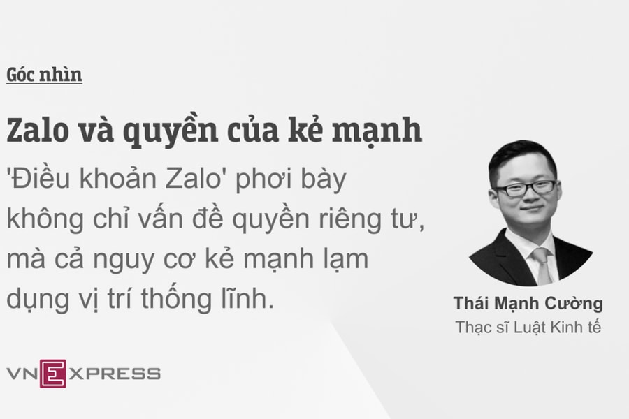 Zalo và quyền của kẻ mạnh