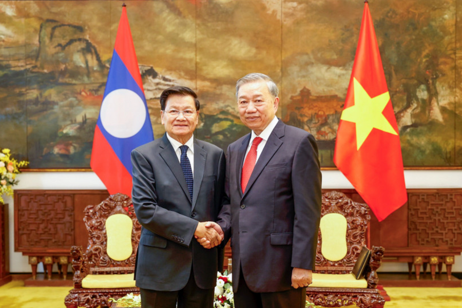 Tổng Bí thư Tô Lâm gửi thư chúc mừng Tổng Bí thư Thongloun Sisoulith