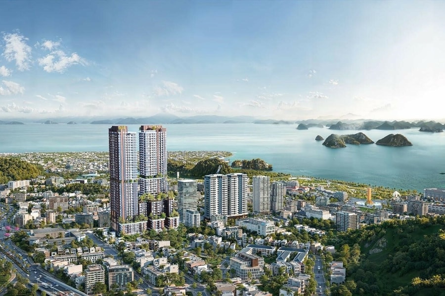 Căn hộ Landmark 35 tầm nhìn vịnh Hạ Long và cảnh quan đô thị