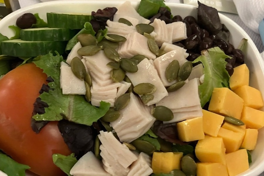 Mỹ: Khách chê suất ăn ở khoang hạng nhất trên máy bay như thịt in 3D