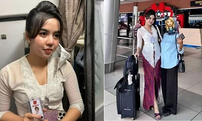 Cô gái đóng giả tiếp viên hàng không