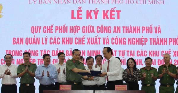 Ký kết quy chế phối hợp giữa Công an TPHCM và HEPZA