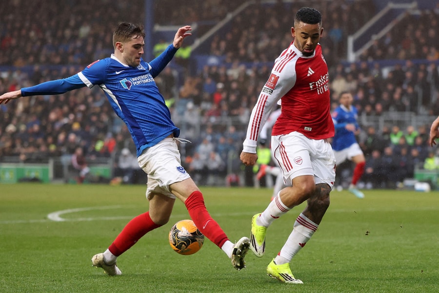 Kết quả Portsmouth vs Arsenal: Martinelli lập hattrick