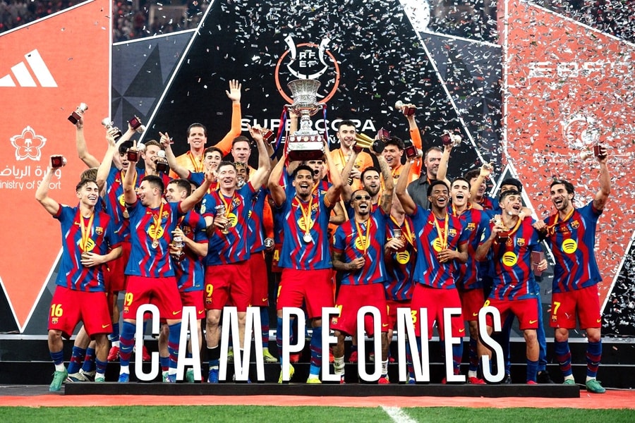 Barcelona thắng kịch tính Real Madrid để bảo vệ thành công Siêu cúp Tây Ban Nha