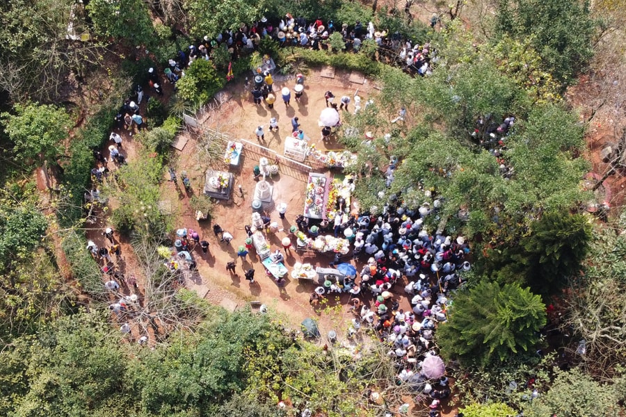 Hiện trạng huyệt đạo thiêng Am Tiên trước chỉnh trang