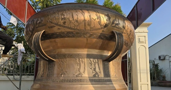 Về làng Trà Đông nơi có chiếc trống đồng lớn nhất Việt Nam dịp cận Tết